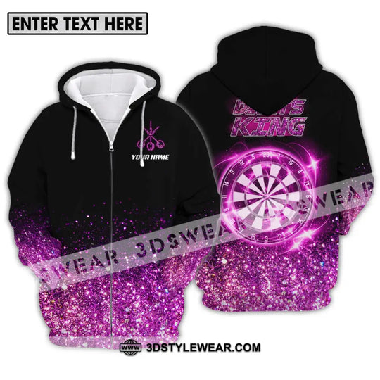 Unisex Shirt - Custom Name Darts King Shirt style option 2