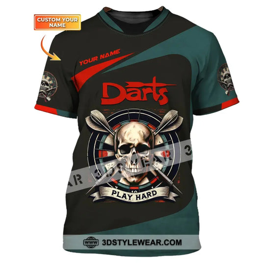 Unisex Shirt, Custom Name Darts Shirt, Darts Polo Long Sleeve, Darts Lover Gift style option 1