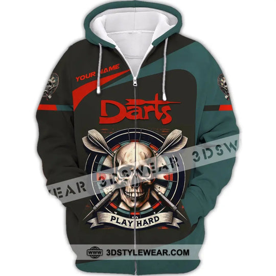 Unisex Shirt, Custom Name Darts Shirt, Darts Polo Long Sleeve, Darts Lover Gift style option 3