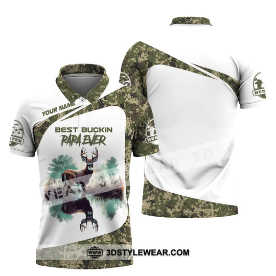 Unisex Shirt, Custom Name Deer Hunter Shirt, Deer Hunting Polo Long Sleeve, Animal Hunter T-Shirt style option 4