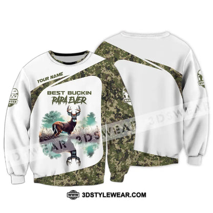 Unisex Shirt Custom Name Deer Hunter Hunting Polo Long Sleeve Animal T-Shirt / S T-Shirt