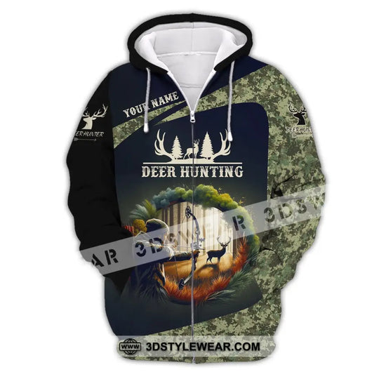 Unisex Shirt, Custom Name Deer Hunter Shirt, Deer Hunting Polo Long Sleeve, Animal Hunter T-Shirt style option 3