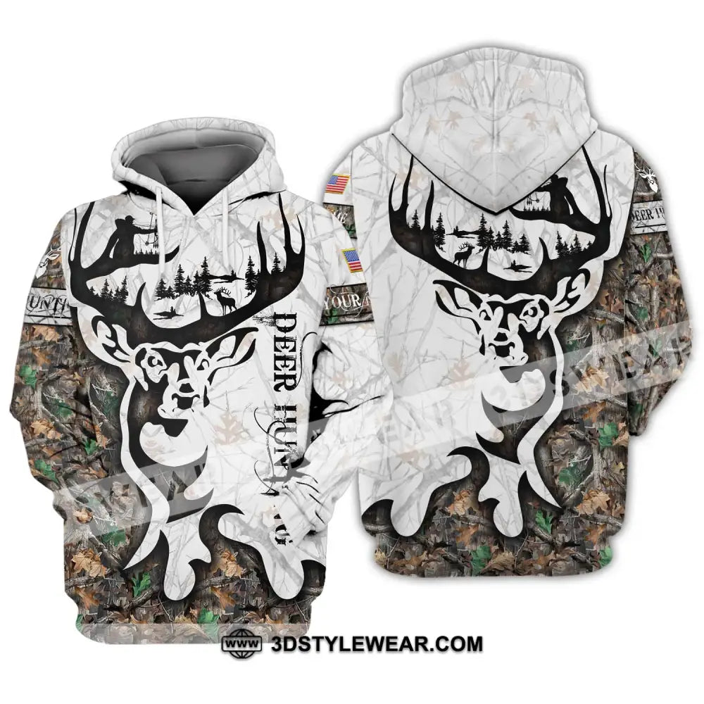 Unisex Shirt - Custom Name Deer Hunting Hoodie / S T-Shirt