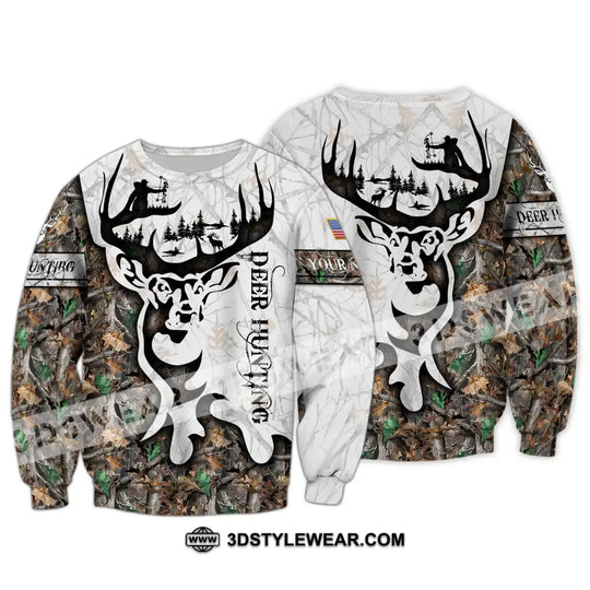 Unisex Shirt - Custom Name Shirt Deer Hunting style option 4