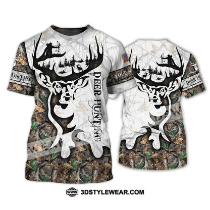 Unisex Shirt - Custom Name Deer Hunting T-Shirt / S T-Shirt