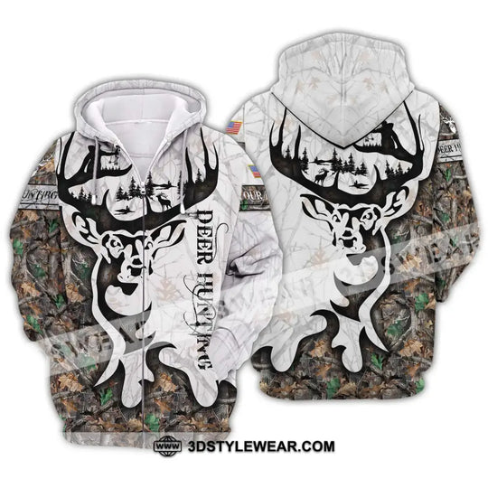 Unisex Shirt - Custom Name Shirt Deer Hunting style option 2