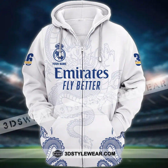 Unisex Shirt - Custom Name Emirates Fly Better Los Blancos Champions Laliga Shirt style option 4