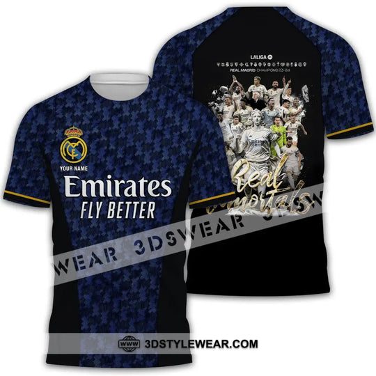 Unisex Shirt - Custom Name Emirates Los Blancos Immortals Champions La Liga Shirt style option 2