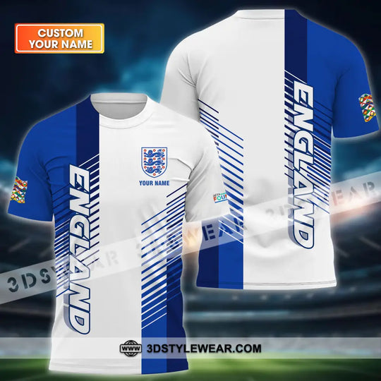 Unisex Shirt - Custom Name England Euro 2024 Shirt style option 1