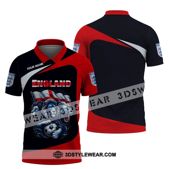 Unisex Shirt, Custom Name England Football Shirt Shirt, England Football Polo Long Sleeve, Soccer Lover Shirt style option 4
