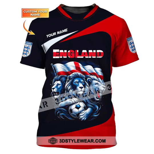 Unisex Shirt, Custom Name England Football Shirt Shirt, England Football Polo Long Sleeve, Soccer Lover Shirt style option 1