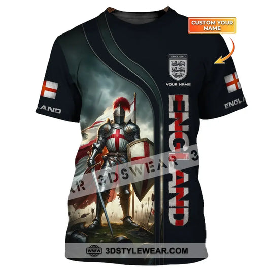 Unisex Shirt, Custom Name England Shirt, England Gift, English Pride style option 1