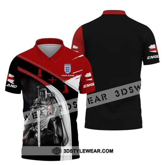 Unisex Shirt, Custom Name England Shirt, England Knight, English T-Shirt style option 4