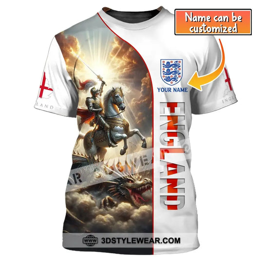 Unisex Shirt, Custom Name England Shirt, England Knight Shirt, Gift for English style option 1