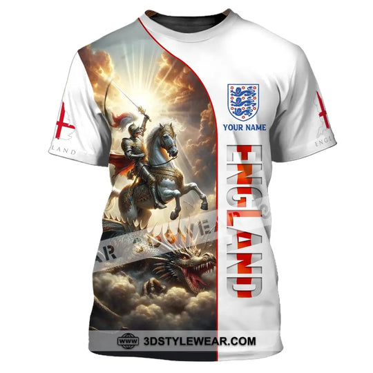 Unisex Shirt, Custom Name England Shirt, England Knight Shirt, Gift for English style option 2