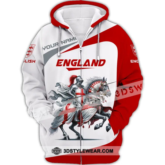 Unisex Shirt, Custom Name England Shirt, England Knight Polo Shirt, Gift for English style option 3