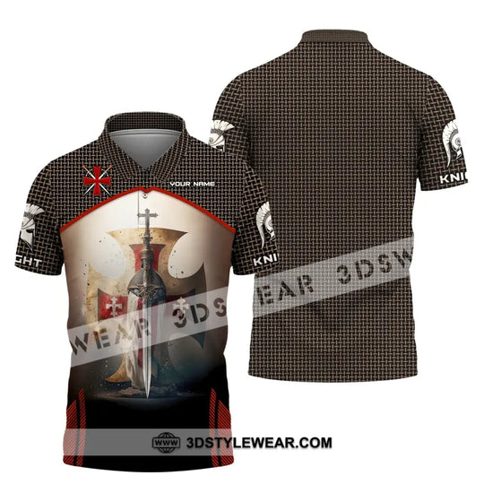 Unisex Shirt, Custom Name England Knight Polo Shirt, England Knight Polo T-Shirt style option 3