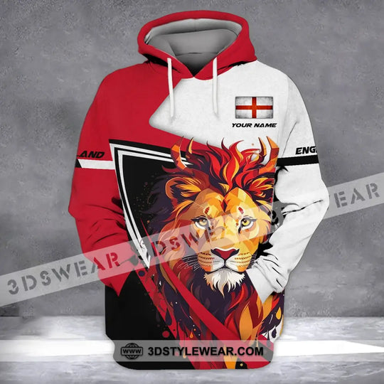 Unisex Shirt - Custom Name Shirt - England Lion Name Clothing style option 3