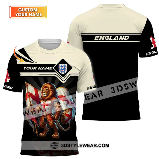 Unisex Shirt - Custom Name, England Lion Standing Shirt style option 1