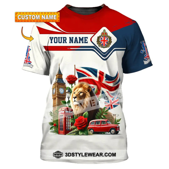 Unisex Shirt, Custom Name England Shirt, England Lover Polo Long Sleeve Shirt, English Gift style option 1