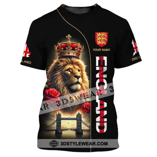 Unisex Shirt, Custom Name England Shirt, England Lover Polo Long Sleeve Shirt, English Gift style option 2
