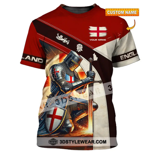 Unisex Shirt, Custom Name England Shirt, England Lover Polo Long Sleeve Shirt, England Gift style option 1