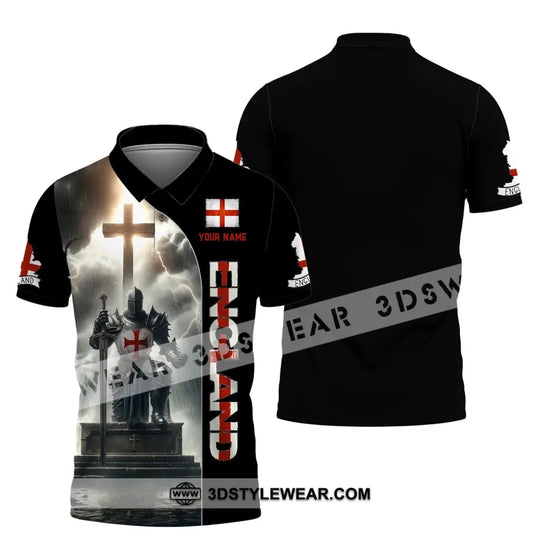 Unisex Shirt, Custom Name England Shirt, England Polo Long Sleeve, English Gift style option 4