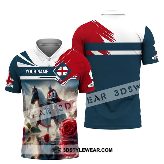 Unisex Shirt, Custom Name England Shirt, England Polo Long Sleeve, English Gift style option 4