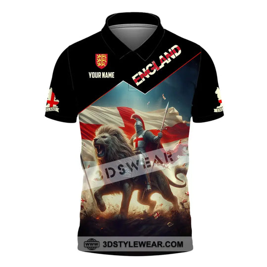 Unisex Shirt, Custom Name England Shirt, England Polo Long Sleeve, English Gift style option 4