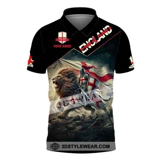 Unisex Shirt, Custom Name England Shirt, England Polo Long Sleeve, English Gift style option 4