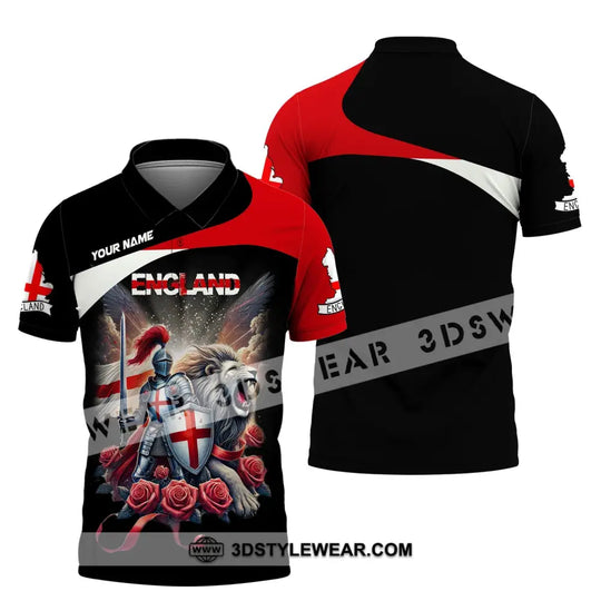 Unisex Shirt, Custom Name England Shirt, England Polo Long Sleeve, English Gift style option 4