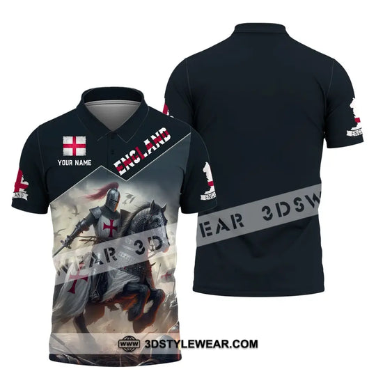Unisex Shirt, Custom Name England Shirt, England Polo Long Sleeve, English Gift style option 4