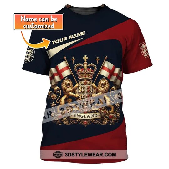 Unisex Shirt, Custom Name England T-Shirt, England Lover Shirt, England Gift style option 1