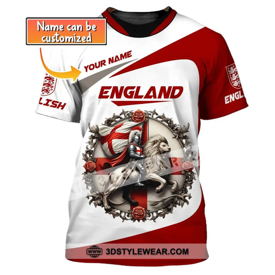 Unisex Shirt, Custom Name England T-Shirt, England Pride Shirt, England Gift style option 1