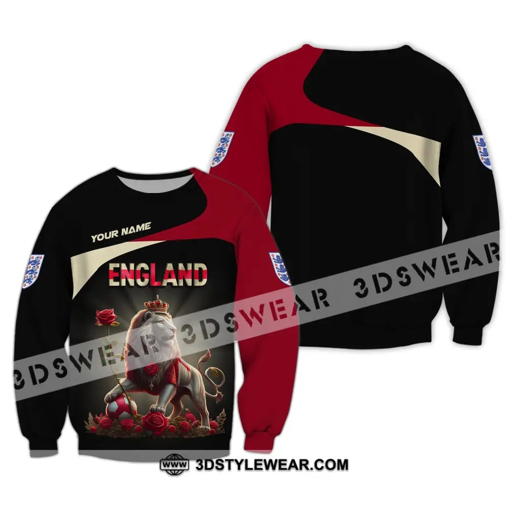 Unisex Shirt Custom Name England T-Shirt Pride Gift Long Sleeve / S
