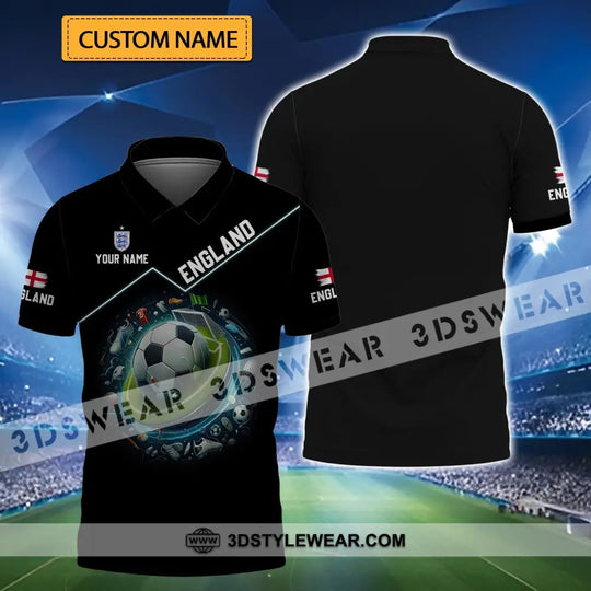 Unisex Shirt - Custom Name England Team Lover Shirt style option 1
