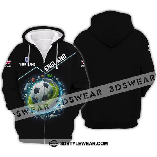 Unisex Shirt - Custom Name England Team Lover Shirt style option 3