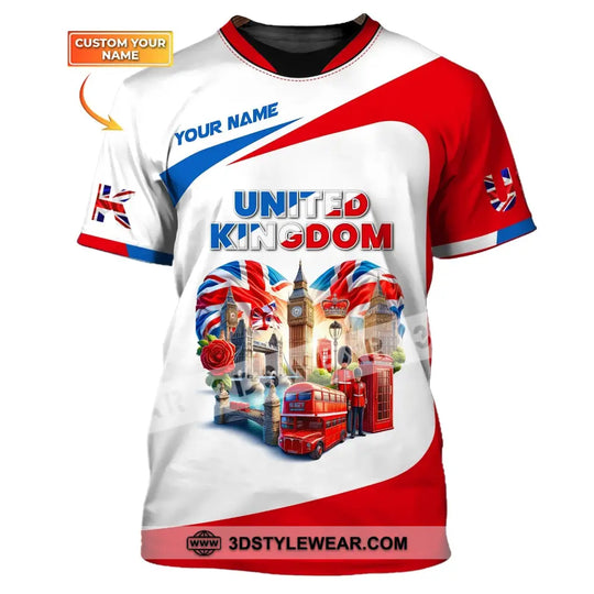 Unisex Shirt, Custom Name England Shirt, United Kingdom Polo Long Sleeve, English Shirt style option 1