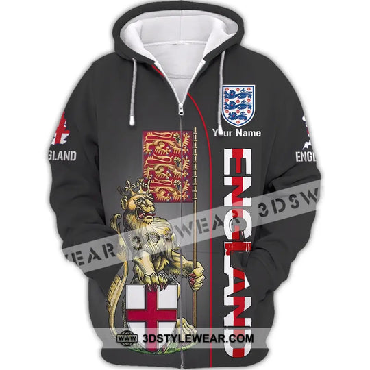 Unisex Shirt - Custom Name Shirt - England Shirt Custom Name style option 4