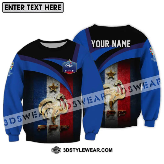 Unisex Shirt - Custom Name Euro 2024 France National Team FFF style option 4