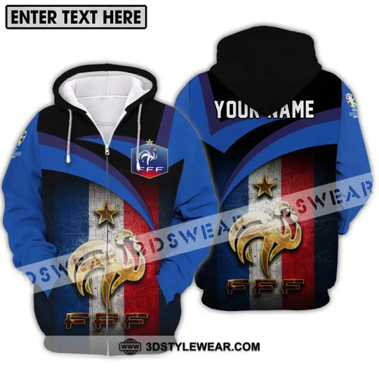 Unisex Shirt - Custom Name Euro 2024 France National Team FFF style option 2