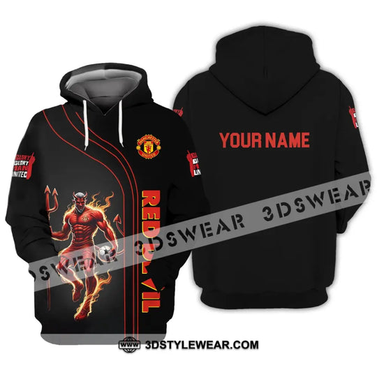 Unisex Shirt - Custom Name FC Shirt, MU Red Devil style option 2