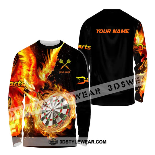 Unisex Shirt - Custom Name Fire Darts Sport Shirt style option 4