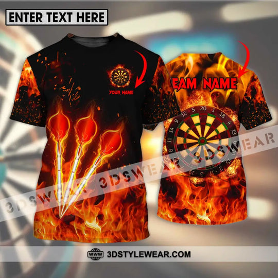 Unisex Shirt - Custom Name Fire Darts Shirt style option 1