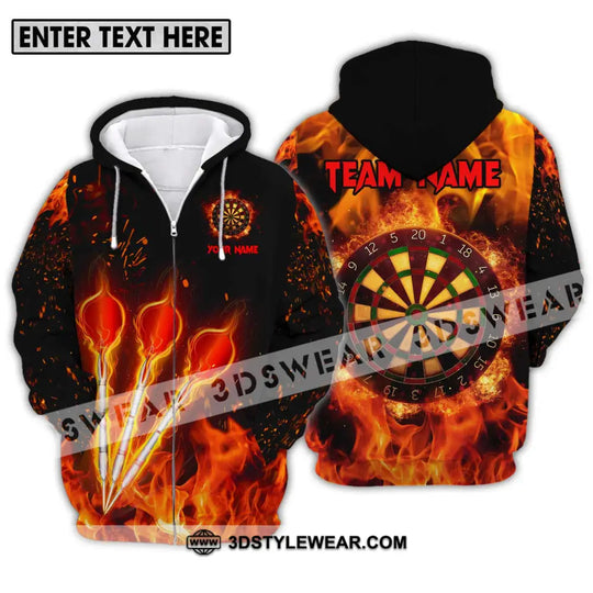 Unisex Shirt - Custom Name Fire Darts Shirt style option 2