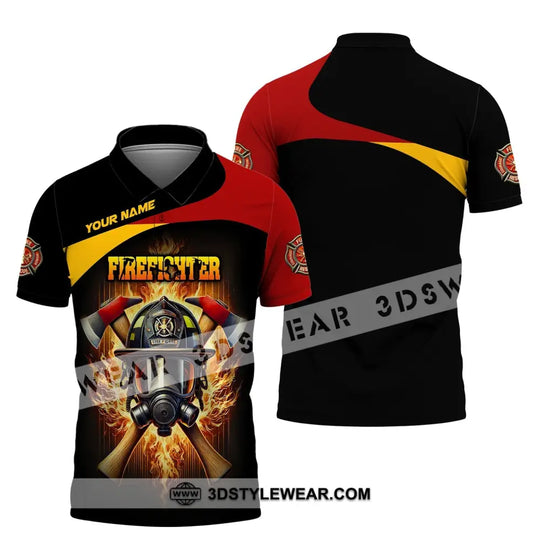 Unisex Shirt, Custom Name Firefighter Shirt, Firefighter Hoodie Long Sleeve Shirt style option 4