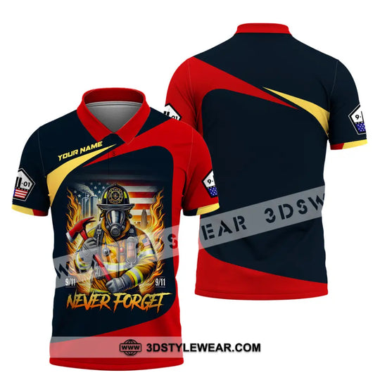 Unisex Shirt, Custom Name Firefighter Shirt, Firefighter Memorial Shirt, Fallen Firefighters 911 Memorial style option 4