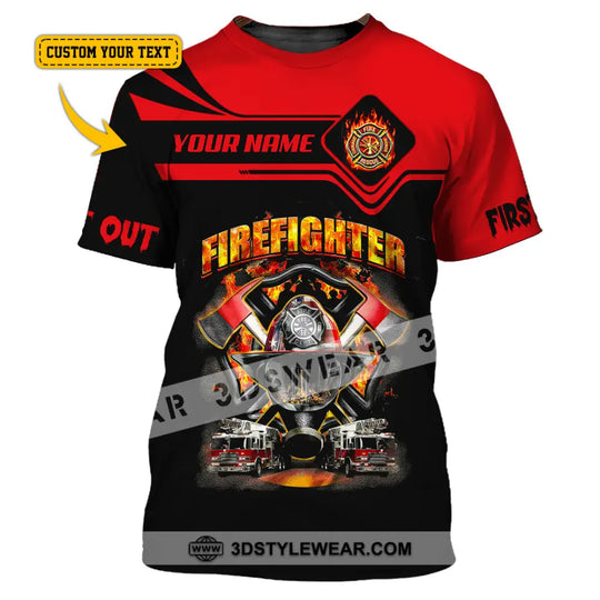 Unisex Shirt, Custom Name Firefighter Shirt, Firefighter Memorial Shirt, Fallen Firefighters 911 Memorial style option 1