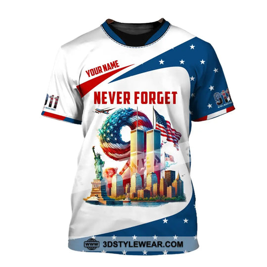 Unisex Shirt, Custom Name Firefighter Shirt, Firefighter Memorial, Fallen Firefighters 911 Memorial T-Shirt style option 2