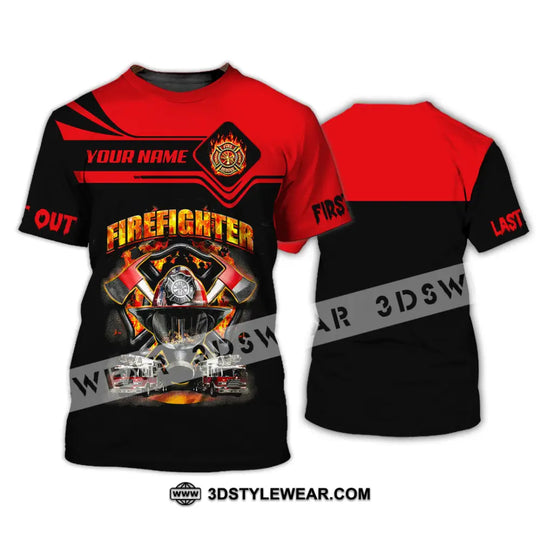 Unisex Shirt, Custom Name Firefighter Shirt, Firefighter Memorial Shirt, Fallen Firefighters 911 Memorial style option 2